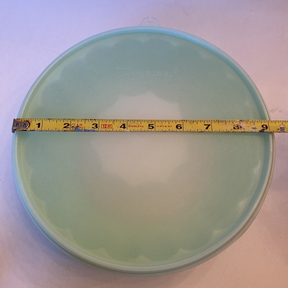 Vintage TUPPERWARE 3-Piece 9.5” Jello Mold Ice Ring Mint Green 1202 1201 1203 - Picture 8 of 8